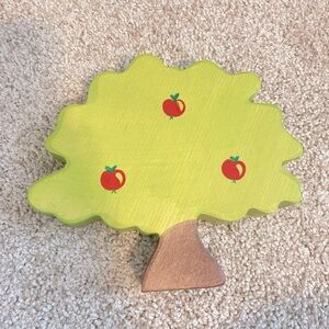 Holztiger Wooden Tree Decor with Apples Apple tree excellent like new